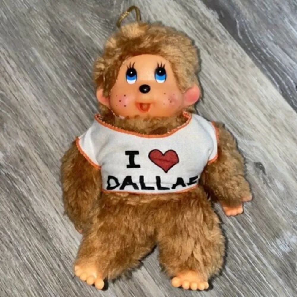 VINTAGE 80sย PARADIES COLLECTION BABY THUMB SUCKING MONKEYโSTUFFED PLUSHโDallas